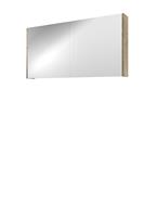 Bewonen Xcellent spiegelkast met 2 glazen deuren - Raw oak - 120x60cm