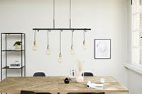 Lifa Living Industriële hanglamp, Pendellicht met vijf lichtpunten, Pendantlamp met metalen frame, 110 X 150 cm