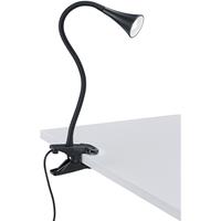 BES LED LED Klemlamp - Trion Vipa - 3W - Warm Wit 3000K - Glans Zwart - Kunststof