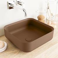 Mondiaz Binx opzetwastafel vierkant 36cm Rust