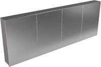 Mondiaz Cubb spiegelkast 200x70x16cm met 4 deuren - Dark Grey