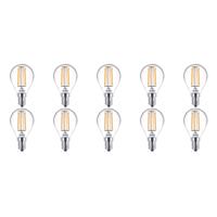 PHILIPS LED Lamp 10 Pack - CorePro Luster 827 P45 CL - E14 Fitting - 4.5W - Warm Wit 2700K | Vervangt 40W