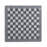Knit Factory Keukendoek Block - Ecru/Granit - 50x50 cm