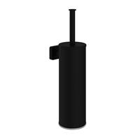 Hotbath Gal GLA11BL wc-borstelgarnituur wandmodel - Mat zwart