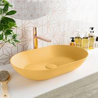 Mondiaz Onni opzetwastafel ovaal 55cm Ocher