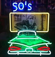 Fiftiesstore 50's Drive In Wild One neon met bord 51 x 61 cm