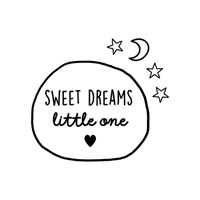 Label2X Muursticker sweet dreams little one