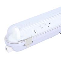 HOFTRONIC™ LED Wannenleuchte IP65 120 cm Edelstahlklammern Linkable einzelne Version