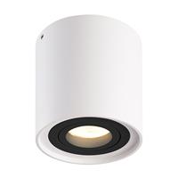 HOFTRONIC™ Dimmbarer LED-Deckenanbaustrahler Ray Weiß mit schwarzem Abdeckring IP20 Schwenkbar exkl. Lichtquelle