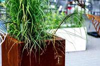 Intergard Bloembak plantenbak vierkant cortenstaal 100x100cm