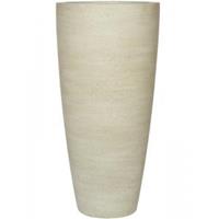 Pottery Pots Cement Partner XL Beige Washed 47x100 cm Ficonstone hoge ronde plantenbak