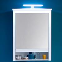 Spiegelschrank Bad inkl. LED-Beleuchtung OLOT-19 in Weiß, B/H/T: ca. 62/80/25 cm
