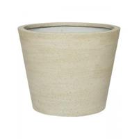 Pottery Pots Cement Couple Straight M Beige Washed 50x40 cm Ficonstone ronde plantenbak