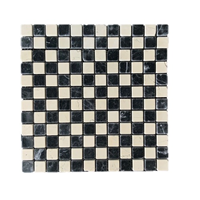 Terre d'Azur Terre d´Azur Granito Mosaic strip zwart/wit 30x30