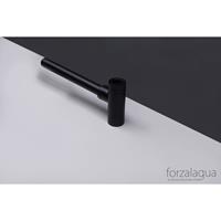 Forzalaqua Design Sifon Chroom Rond 1.1/4 zwart mat 100052