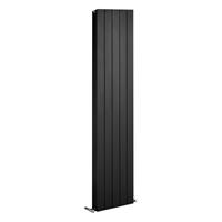 Thermrad AluStyle verticaal radiator 2033 x 640 3404 Watt kleur Aluminium Structuur Zwart antraciet