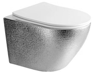 Best Design Royal Zilver toilet met zitting wit/zilver