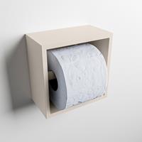 Mondiaz Easy Cube toilet rolhouder 16x8.6cm linen