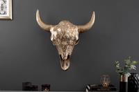 Decoratieve schedel Matador 56cm goudmozaïek - 39879