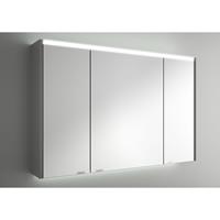 Muebles Ally spiegelkast met verlichting bovenkant 103x66cm grijs