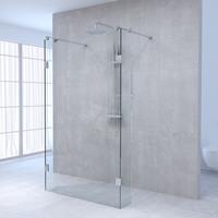 Sanituba Complete Profielloze Doorloopdouche 100/30/30 cm Chroom