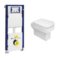 Geberit UP320 toiletset met Mueller Cube toilet en softclose zitting
