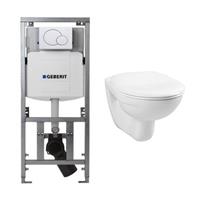 Plieger Isar toiletset met  Basic toilet en standaard zitting