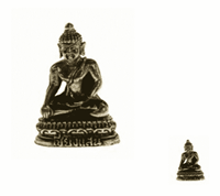 Spiru Minibeeldje Boeddha Stabiliteit Akshobya Messing