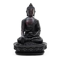 Spiru Zittende Boeddha - Zwarte afwerking (18 cm)