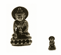 Spiru Minibeeldje Boeddha Lang Leven Amitayus Messing - 3,3 cm