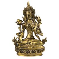 Spiru Tara Boeddha Beeld Witte Tare Bronskleurig - 20 cm