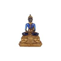 Spiru Groot Beeld van Boeddha (Blauw)