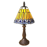 Clayre & Eef Tafellamp Tiffany Ø 20*34 cm E14/max 1*25W 5LL-6110