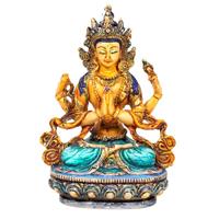 Spiru Chenresig Boeddha Gekleurd (15 cm)