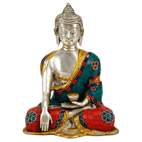 Spiru Boeddha Shakyamuni met Mozaïek Decoratie (20 cm)