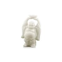 Spiru Sneeuwkwarts Beeldje Boeddha met Schaal Boven Hoofd (12 cm)