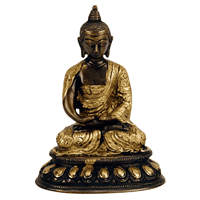 Spiru Japanse Boeddha Beeld Messing Amithaba - 15 cm