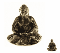 Spiru Japanse Boeddha Beeld Messing Amithaba - 4.2 cm
