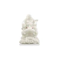 Spiru Sneeuwkwarts Beeldje Boeddha op Kikker (13 cm)