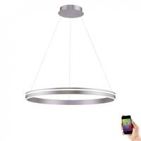 Q-Smart LED Pendelleuchte Q-Vito in Silber tunable white inkl. Fernbedienung 794 mm