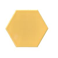 Terre d'Azur Hexagonale vloertegel geel 15x17cm hexagon F01