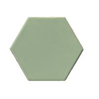 Terre d'Azur Hexagonale vloertegel licht groen 15x17cm hexagon F43