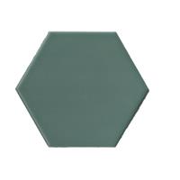 Terre d'Azur Hexagonale vloertegel groen 15x17cm hexagon F46