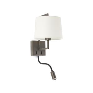 FARO BARCELONA FRAME alte Wandleuchte Gold matt / weiß LED-Leser