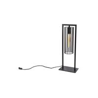 QAZQA Moderne Tischlampe schwarz - Balenco Wazo