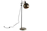 Countryfield Industriële zwarte ''Logan'' vloerlampE27 - L22,5xB41xH174 cm