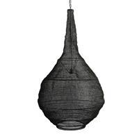 Countryfield Moderne zwarte ''Bodhi'' pendant lamp E27 XL - L70xB70xH125 cm