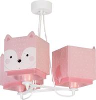 Dalber Kinderzimmer Pendelleuchte Little Fox in Pink 3-flammig E27