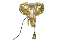 Countryfield Moderne gouden ''Orwell'' olifant lamp E27 - L34xB23,5xH33 cm