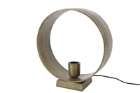 Countryfield Moderne brass ''Largo'' tafellamp E27 M - L30xB11,5xH32 cm